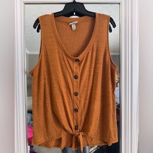 Ava & Viv Orange Blouse